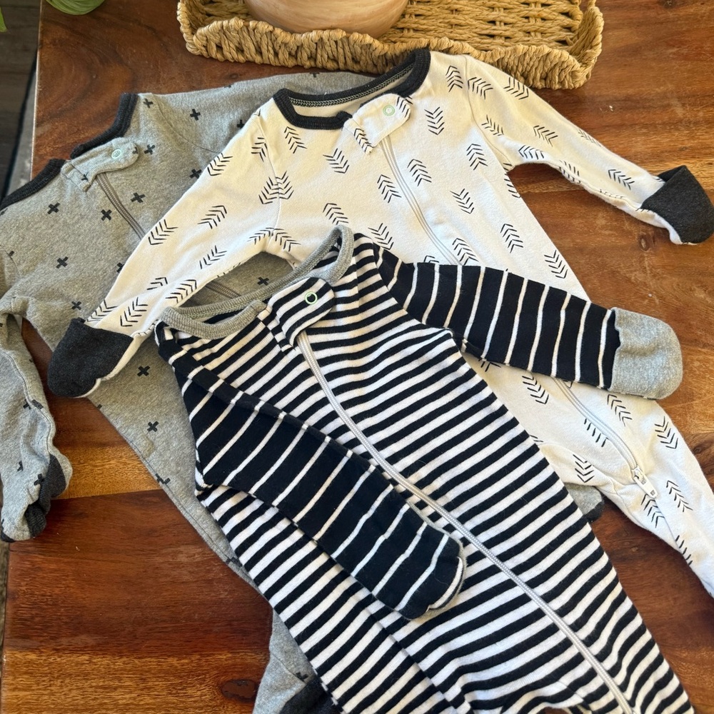 Cloud Island Kids Pajama Sets - Gray, White, Black